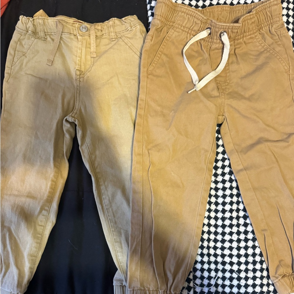 Toddler khaki joggers